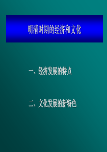 第二十三章-明清时期的经济和文化