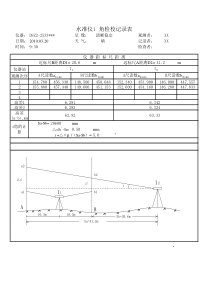 水准仪i角检验记录表