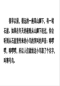 二年级语文寒号鸟