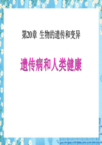 《遗传病和人类健康》PPT