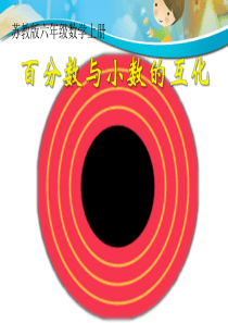 (苏教版)六年级数学上册课件-百分数与小数的互化