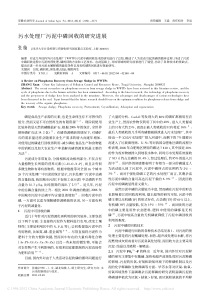 污水处理厂污泥中磷回收的研究进展-张璇