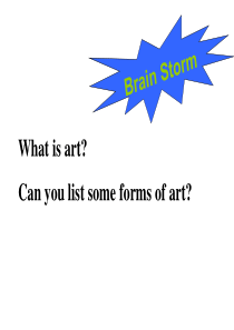 人教版英语选修六unit1+Art+reading+ppt课件