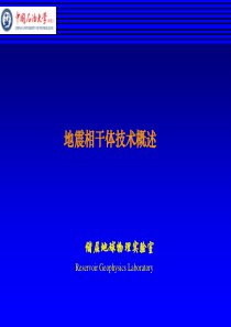 地震相干体技术-