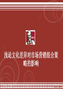 浅论文化差异对市场营销组合策略的影响