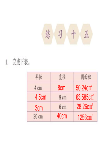 最新人教版六年级上册-练习十五