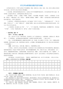 作文开篇结尾技巧练习
