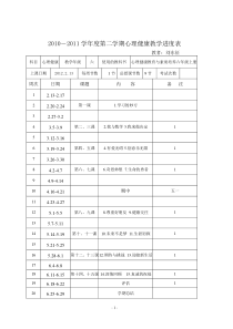 六年级心理健康教案下册备课教案