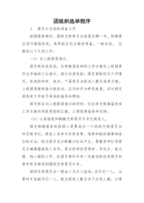 团组织选举程序