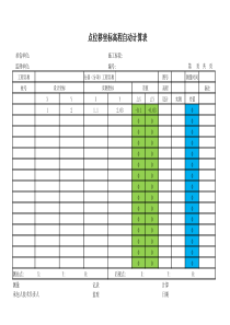 点位移坐标高程自动计算复测表