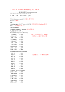 混凝土塑性损伤模型