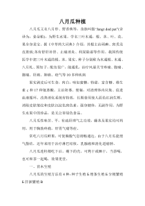 八月瓜种植