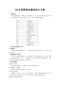 50头母猪商品猪场设计方案