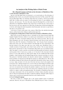 马克吐温写作风格鉴赏(An-Analysis-of-the-Writing-Styles-of-Ma