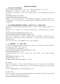 世界各国公司名称后缀