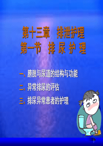 尿失禁病人的护理
