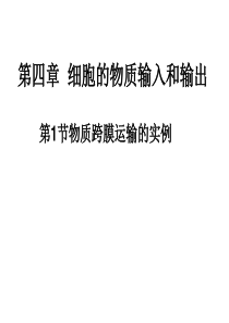 市优质课课件--物质跨膜运输的实例