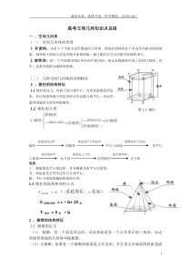 高考立体几何知识点总结(详细)。