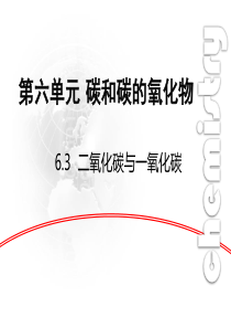 初三化学第六单元6.3二氧化碳和一氧化碳