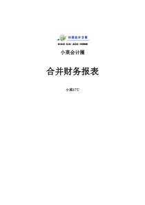 合并报表模版(附带财务指标评价)