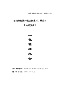 工程验收报告样式