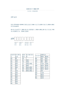 西门子接触器3TF选型