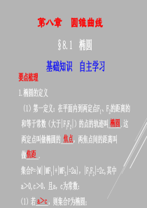高中数学椭圆经典课件
