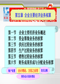 基础会计-第五章企业主要经济业务核算