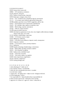 任务型阅读常见归纳词汇