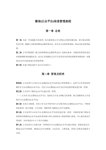 微博、微信(公众平台)信息管理制度