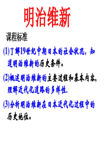 人民版选修1-专题八-明治维新