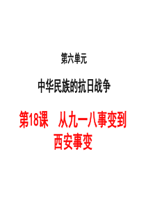 第18课--从九一八事变到西安事变-课件