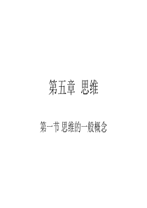 第五章--思维