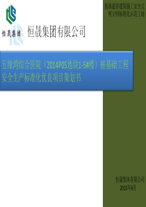 安全文明标准化优质工程策划书