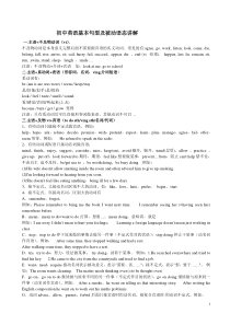 初中英语基本句型及被动语态详解(附练习及答案)
