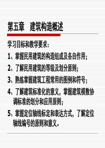 建筑工程识图与构造__第4章_建筑构造概述