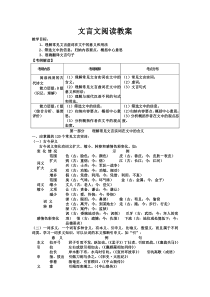 文言文阅读教案