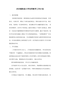 耿庙双师教学计划