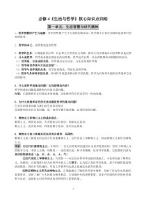 必修4《生活与哲学》知识点整理