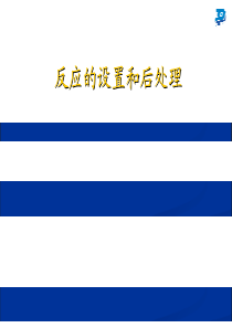 反应的设置和后处理