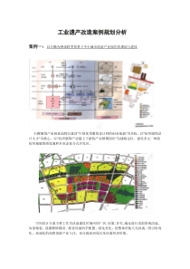 工业遗产改造案例规划分析
