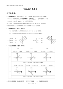 一次函数专题培优练习