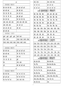 声母和复韵母拼读