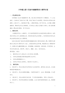 小学六年级上册生命与健康教案1