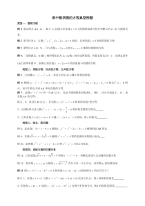 高中数学圆的方程典型例题