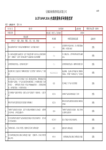 IATF16949-内审检查表