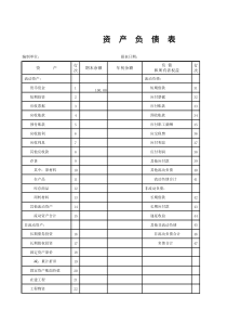 财务报表模板(小企业会计准则)