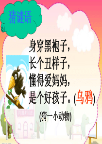 乌鸦喝水PPT课件
