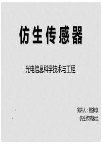 光电—权家琪—仿生传感器
