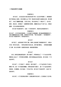 二年级优秀作文集锦